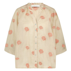 Nukus Tina blouse embroidery zand dessin