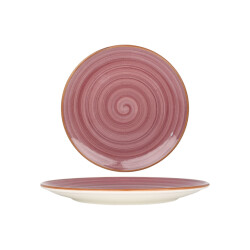 Bonna Dinerbord aura blackberry porselein 27 cm set van 6