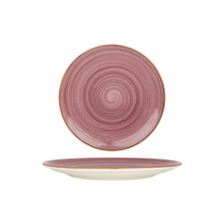 Bonna Dinerbord aura blackberry porselein 25 cm set van 6