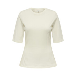 Only Onlromy ss o-neck top beige