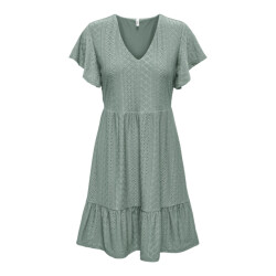 Only Onlsandra ss v-neck dress jrs noos olijf
