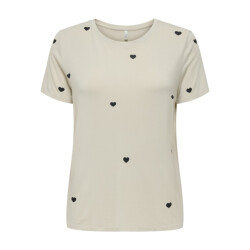 Only Onlkarli ss reg o-neck heart top cs jrs kit