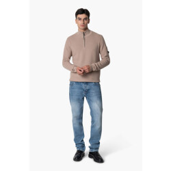 Quotrell D'azur knitted halfzip