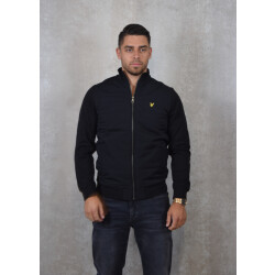 Lyle and Scott Hybrid baffled track jacket