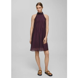 Moss Copenhagen Mschalithea faustina sl halterjurk midi burgundy