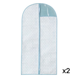 CaliCosy Set van 2 hoezen met golfpatroon voor kleding h120 cm
