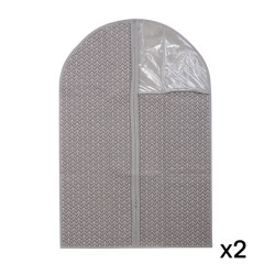 CaliCosy 2 hoezen voor geweven geometrische kleding grijze achtergrond h90 cm