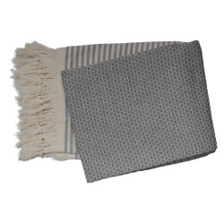 Phlox Hamamdoek 100 x 200 cm, saunadoek, strandhanddoek, yogadoek en spa-doek,