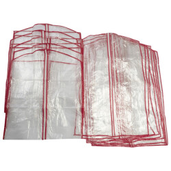 CaliCosy Set van 13 hoezen voor kleding transparant polyethyleen