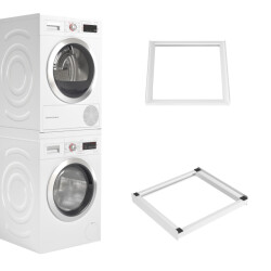 Wasophoogte ® tussenstuk wasmachine & droger