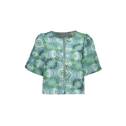 Geisha 53490-20 blouse blue / green