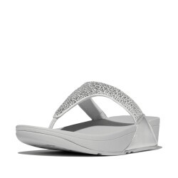 FitFlop Lulu crystal-mix toe-post sandals