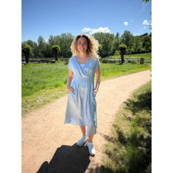 Geisha 57305-10 809 dress denim lyocell light blue denim