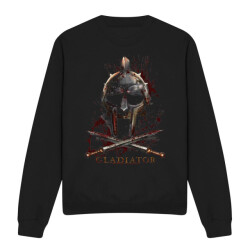 Gladiator Unisex helm sweatshirt voor volwassenen