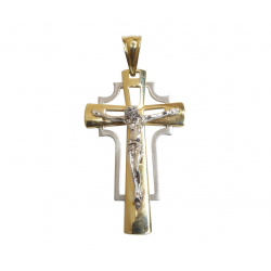 Christian Bicolor gouden heren kruis