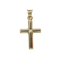 Christian Gouden holle kruis hanger
