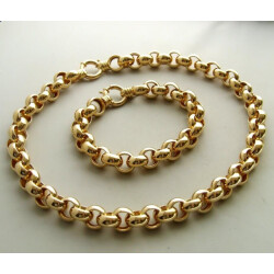 Christian 18 karaat gouden collier en armband