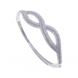Christian Zilveren zirkonia infinity armband