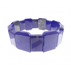 Christian Lapis lazuli armband rechthoekig