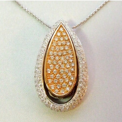 Christian 18 karaat bicolor hanger met diamanten