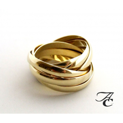 Atelier Christian Gouden duimring van 8 ringen