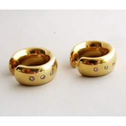 Christian Gouden oorbellen met diamant