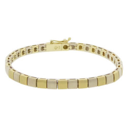 Christian Gouden bicolor schakelarmband