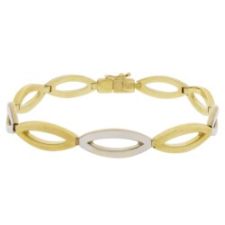 Christian 14 karaat bicolor armband