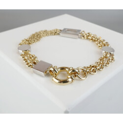 Christian Bicolor gouden armband