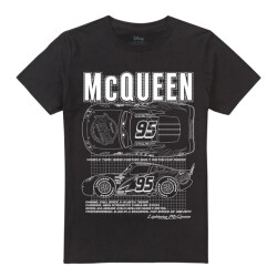 Cars Heren lightning mcqueen outline t-shirt