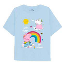 Peppa Pig Meisjes regenbogen & vriendjes t-shirt met lange mouwen
