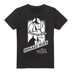 Disney Heren donald duck mono portret t-shirt