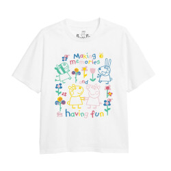 Peppa Pig Kinderen/kinderen fun friends outline t-shirt