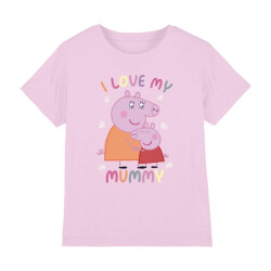 Peppa Pig Kinderen/kinderen ik hou van mijn mama t-shirt