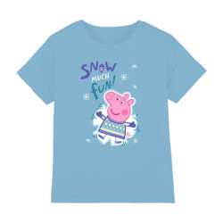 Peppa Pig Kinderen/kinderen sneeuw veel plezier t-shirt