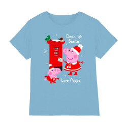 Peppa Pig Kinder/kinder brief aan de kerstman peppa en george t-shirt