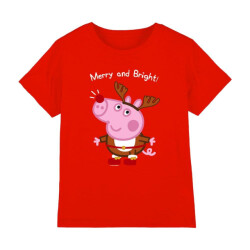 Peppa Pig Kinderen/kinderen george varken rendier t-shirt