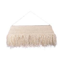 Furnilux Furni-handgemaakte hanglamp van sisal en rafia – langit 410 natuurlijke boho