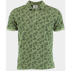 Bos Bright Blue Polo korte mouw polo print 2823425/374 cactus