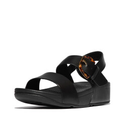 FitFlop Lulu resin-buckle leather back-strap sandals