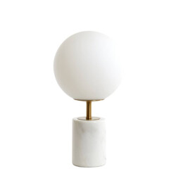 Light & Living Tafellamp antiek-brons glas mat medina Ø 25 x 47cm