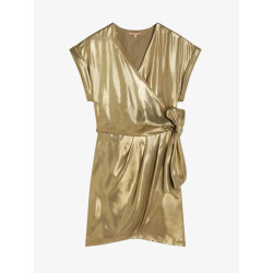 Josh V Dames jurk dya metallic gold