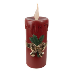 Clayre & Eef Kerstdecoratie met led-verlichting 17x18x44 cm kunststof