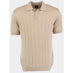 Bos Bright Blue Polo korte mouw met getrokken naald 313/8014