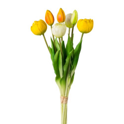 Kopu ® kunstbloemen bos tulpen mix 7 stuks 39 cm -