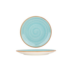 Bonna Dessertbord aqua porselein 23 cm set van 6