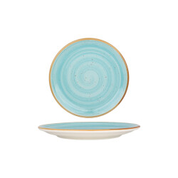 Bonna Dessertbord aqua porselein 19 cm set van 6