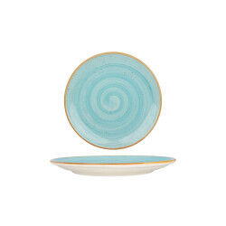 Bonna Dessertbord aqua porselein 21 cm set van 6