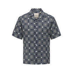 Only & Sons onscaiden reg fit aop shirt 22032833 cerulean