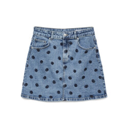 Vero Moda vmsolveig mr short dnm emb skirt vi 10330427 medium denim
